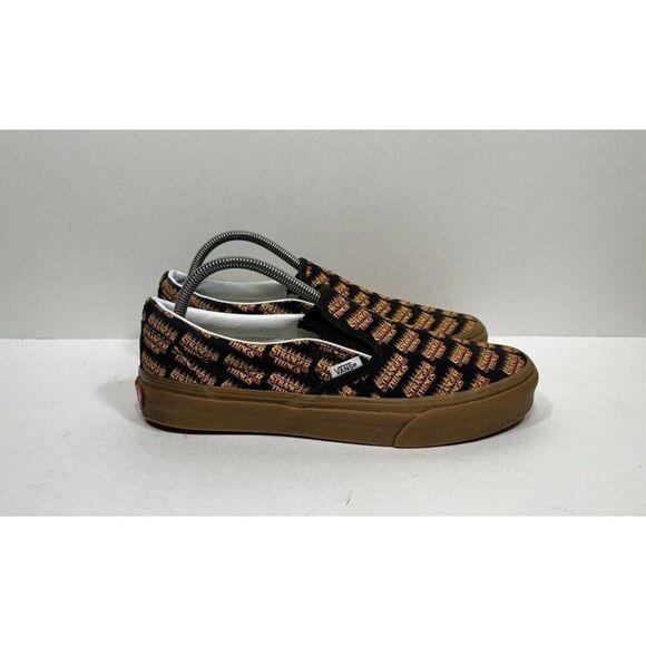 Vans x Stranger Things Customs Slip On Sneakers Men’s Size 8.5 / Womens 10 Shoes - Picture 1 of 9